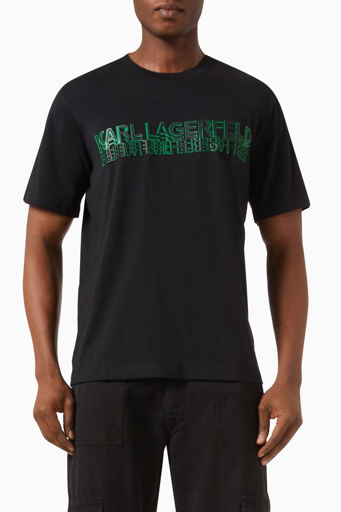 

Logo T-shirt in Cotton Jersey, Black