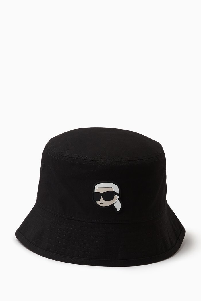 

K/Ikonik 2.0 Reversible Bucket Hat in Canvas, Black