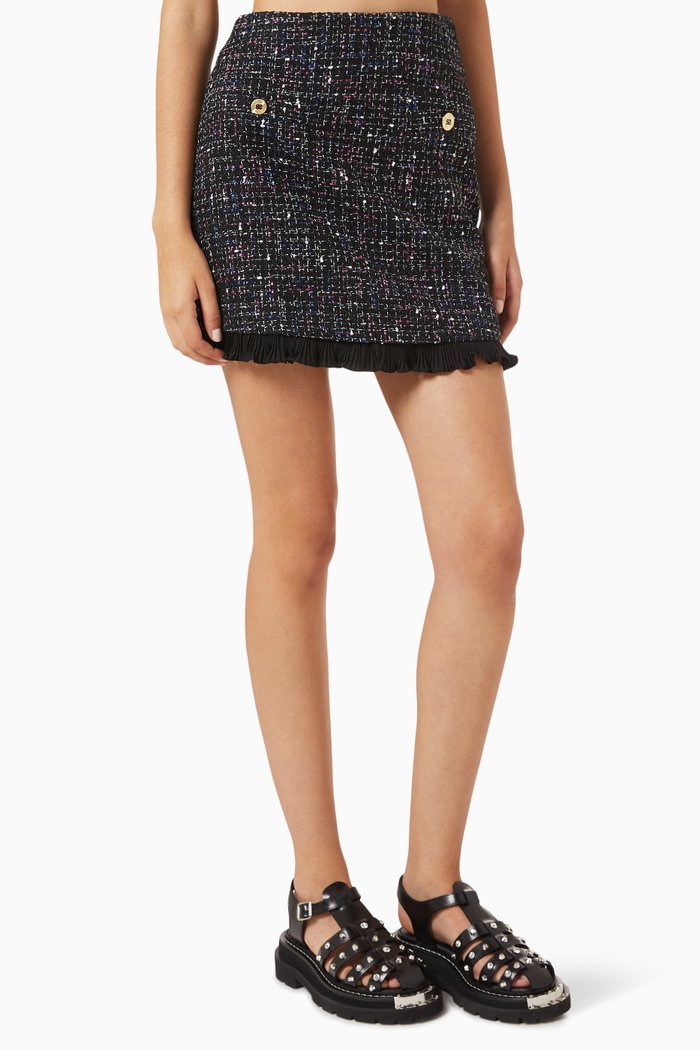 

Mini Skirt in Tweed, Blue