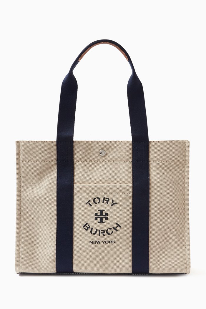 

Tory Tote Bag in Canvas, Neutral