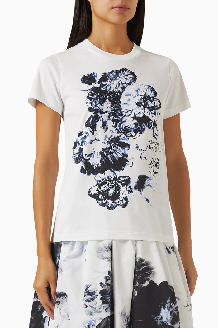 

Floral-print T-shirt in Cotton-jersey, Multicolour