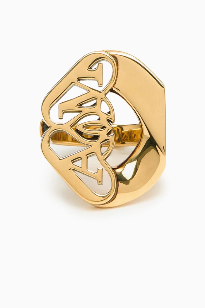 

Seal Logo RIng in Brass, Multicolour