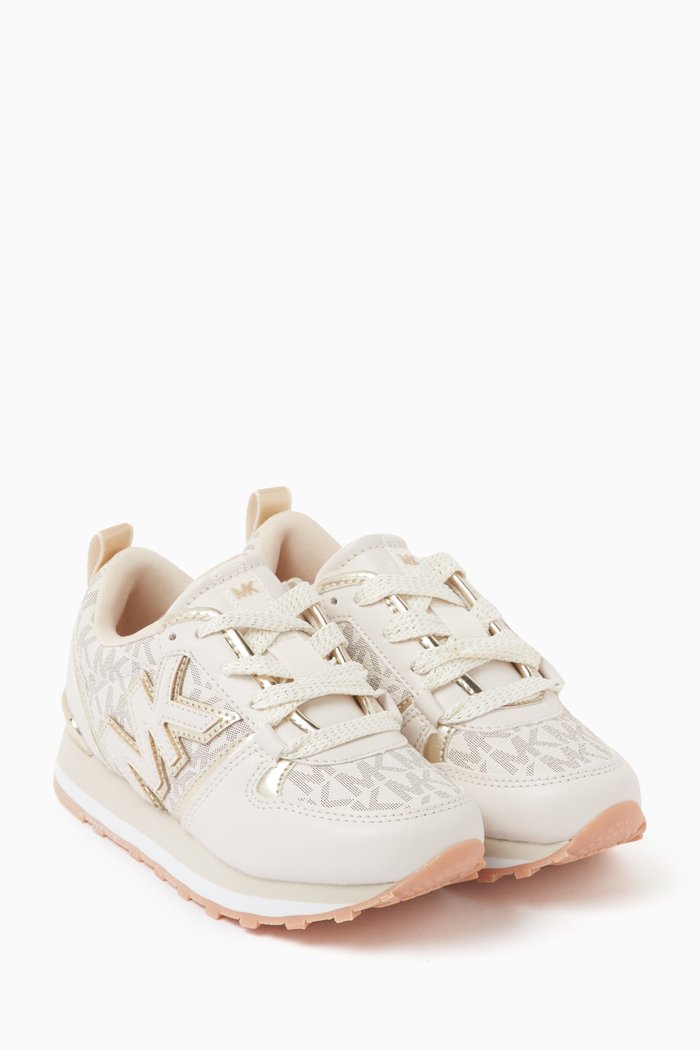 Billie Dash Sneakers in Synthetic Leather, Neutral