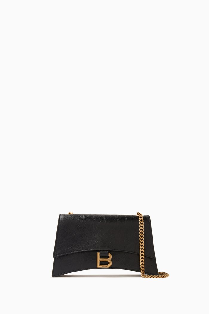 

XS Crush Shoulder Bag in Calf-leather, Black