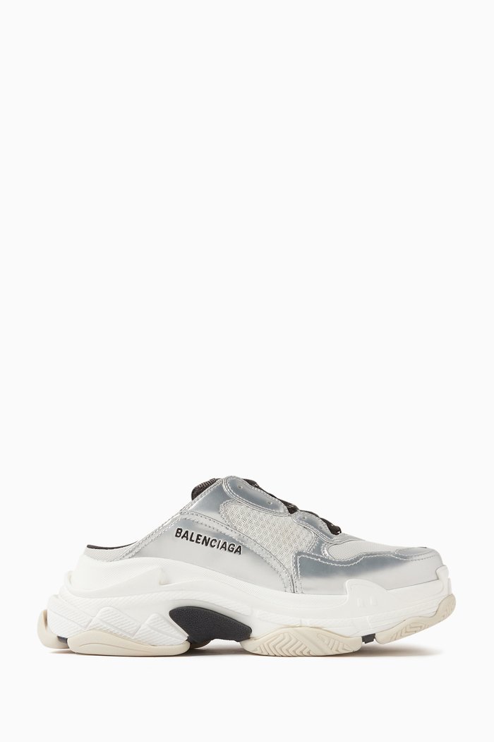 

Triple S Mules in Leather, Black