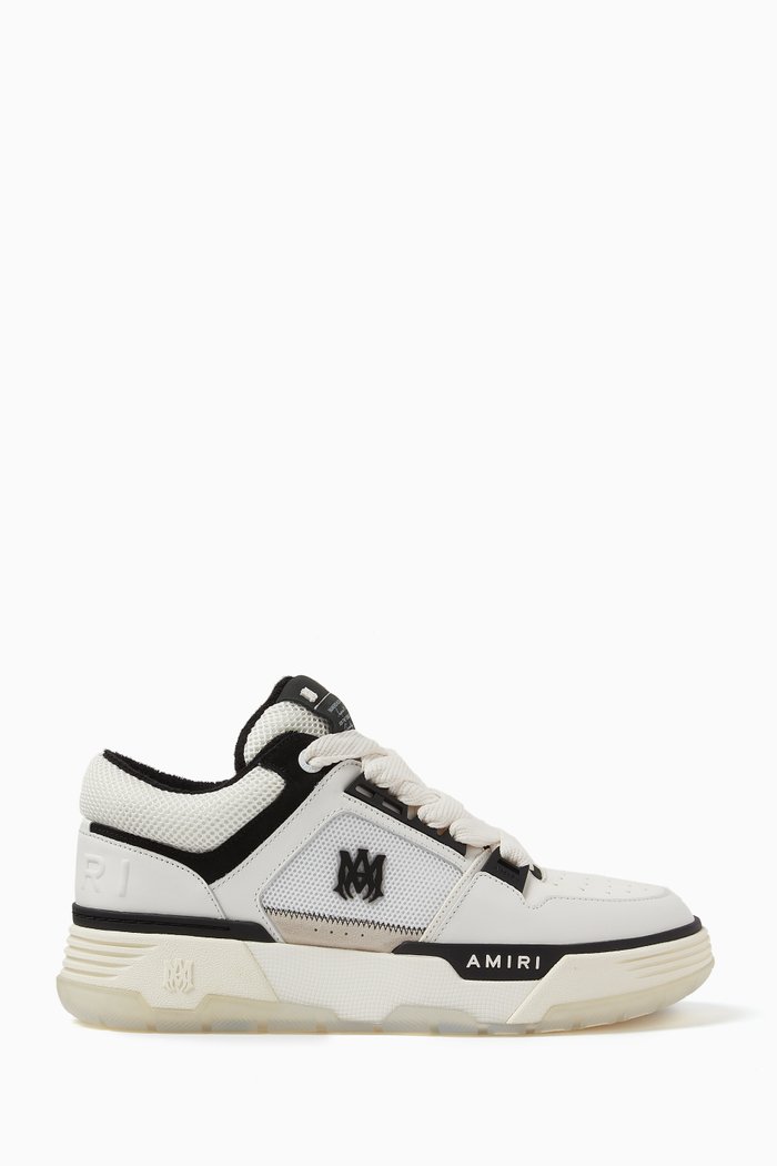 

MA-1 Sneakers in Leather & Knit Mesh, White