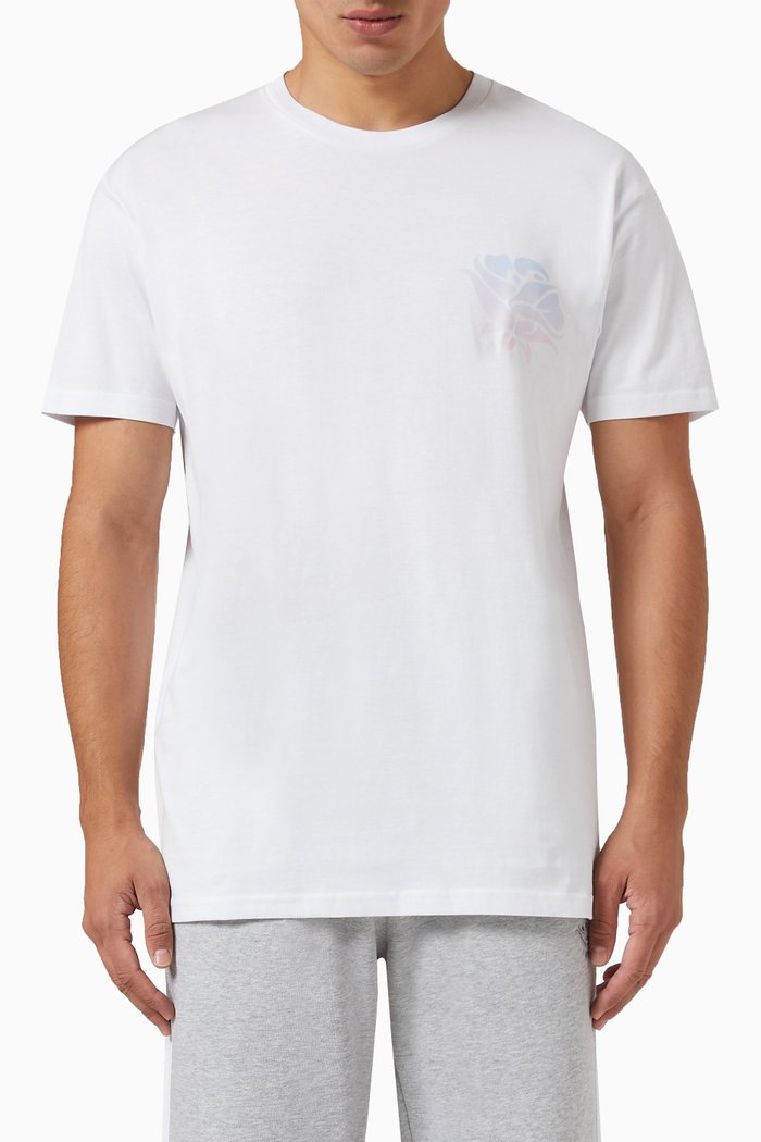 Rose T-shirt in Cotton Jersey, White