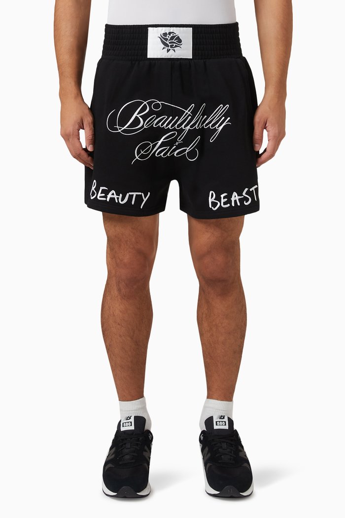 

Muay Thai Shorts in Cotton Jersey, Black