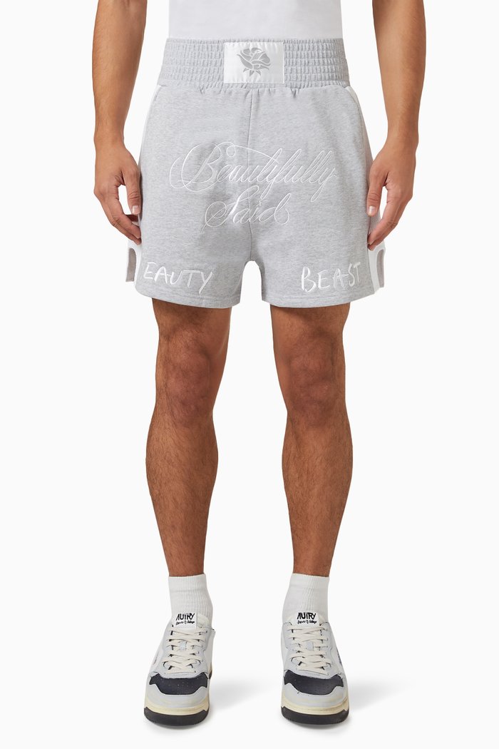 

Muay Thai Shorts in Cotton Jersey, Grey