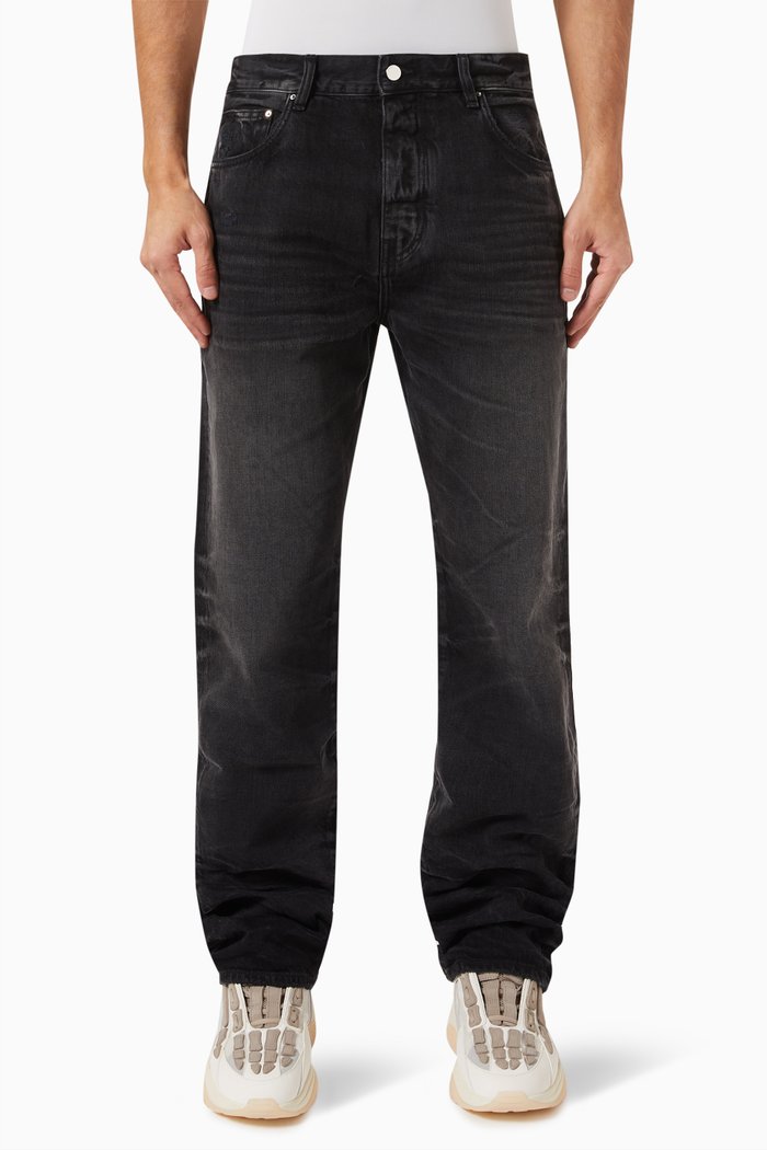 

Stack Straight-fit Jeans in Denim, Black