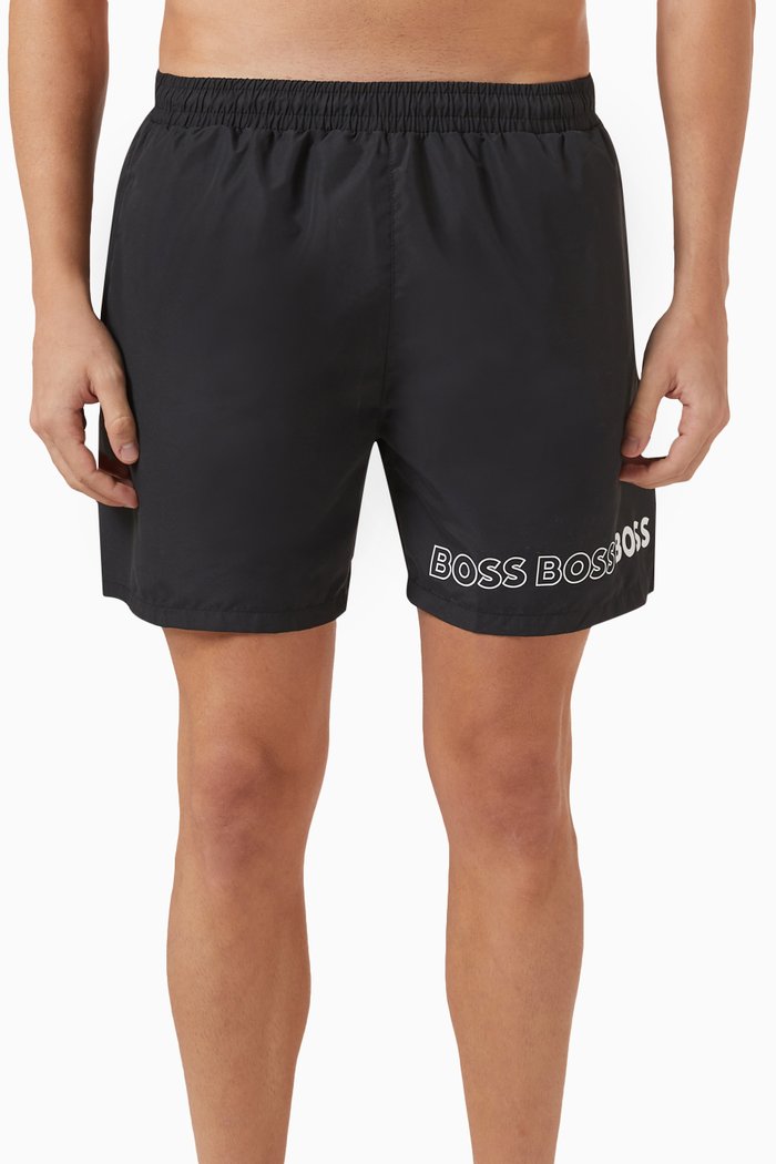 

Dolphin Swim Shorts in Nylon, Black
