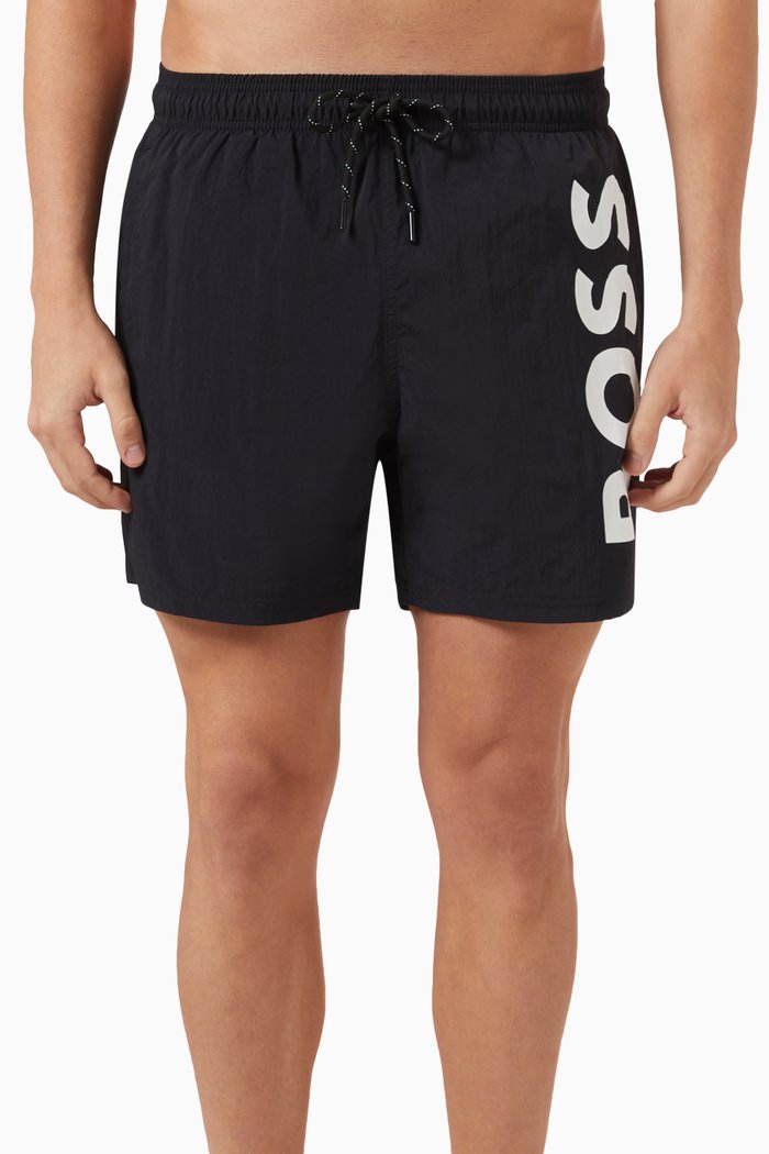 

Octopus Swim Shorts in Nylon, Black