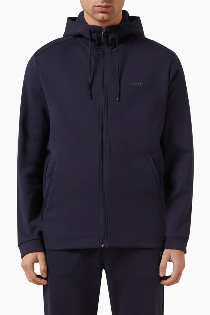 

Saggy Hoodie in Cotton, Blue
