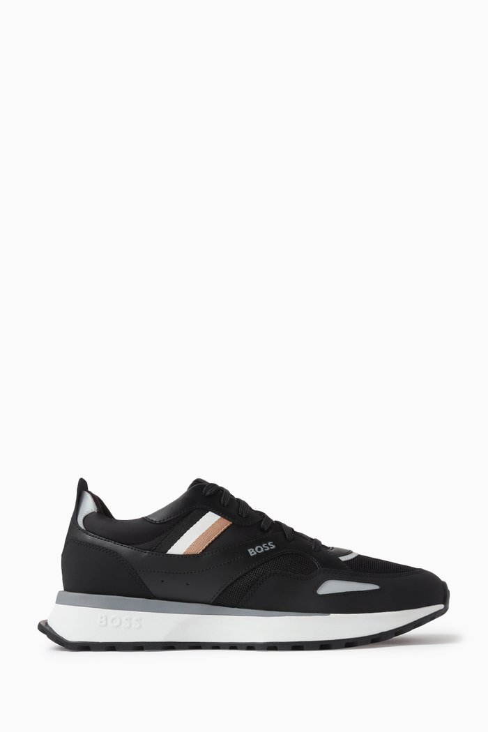 

Jonah Runn Sneakers in Knit Mesh, Black