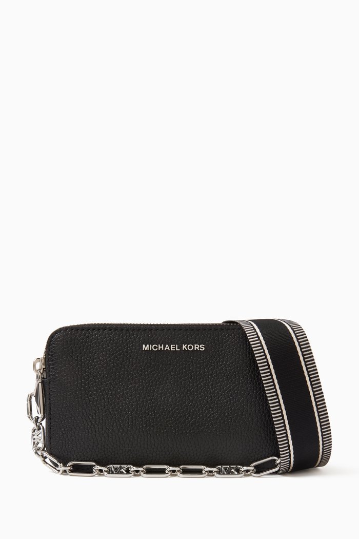 

Small Jet Set Camera Bag in Leather, Black