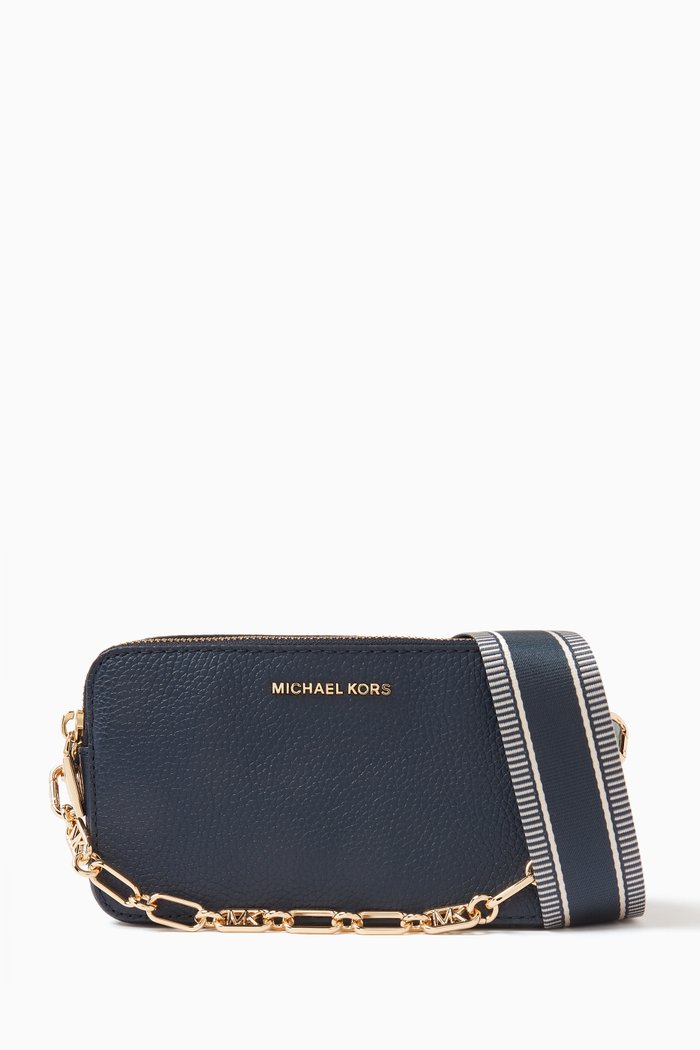 

Small Jet Set Camera Bag in Leather, Blue