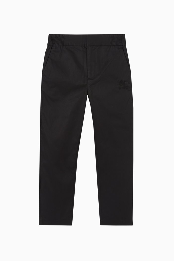 

Logo-embroidered Pants in Cotton, Black