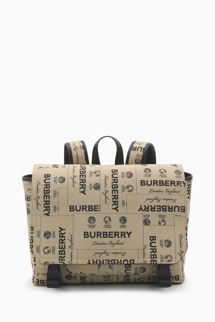 Logo-print Changing Bag in Nylon, Neutral