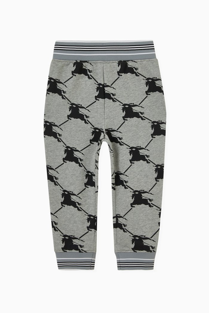 

All-over Logo-print Sweatpants in Cotton, Black