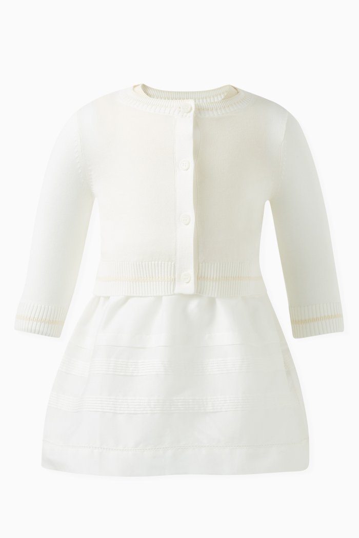 

Logo-embroidered Gift Set in Cotton & Silk, White
