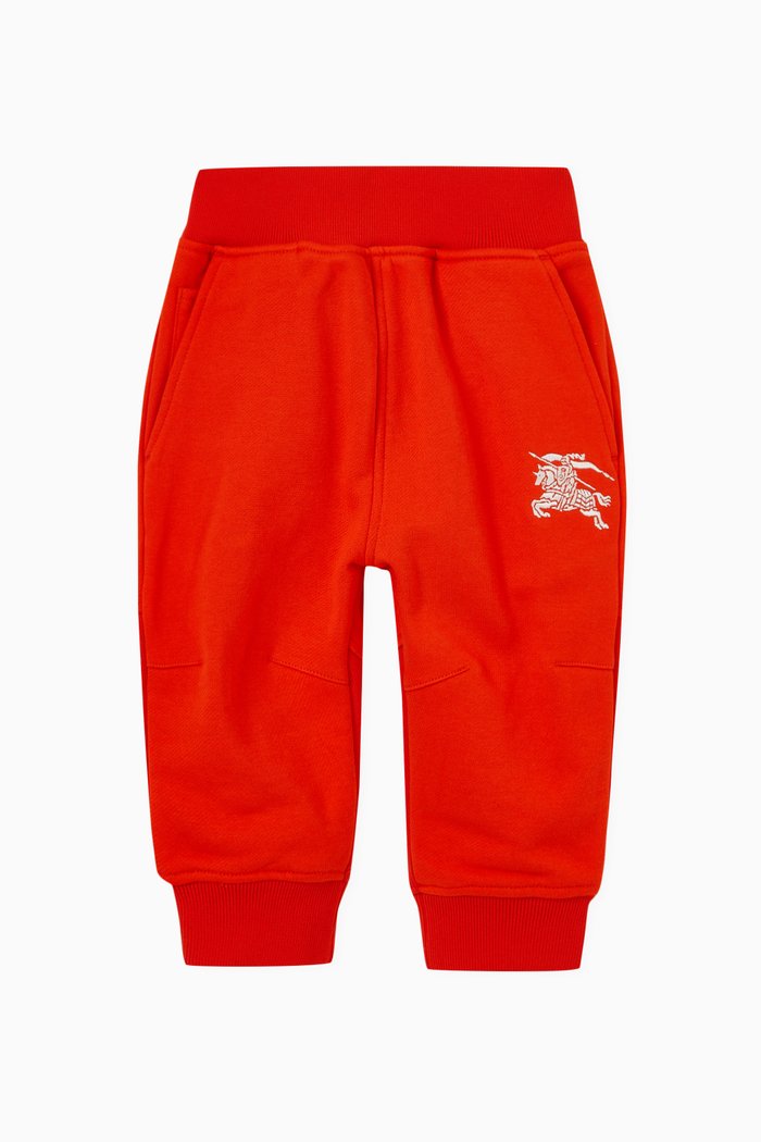 Logo Sweatpants in Cotton, Orange