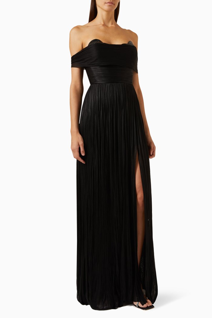

Jacqueline Bustier Dress in Silk, Black