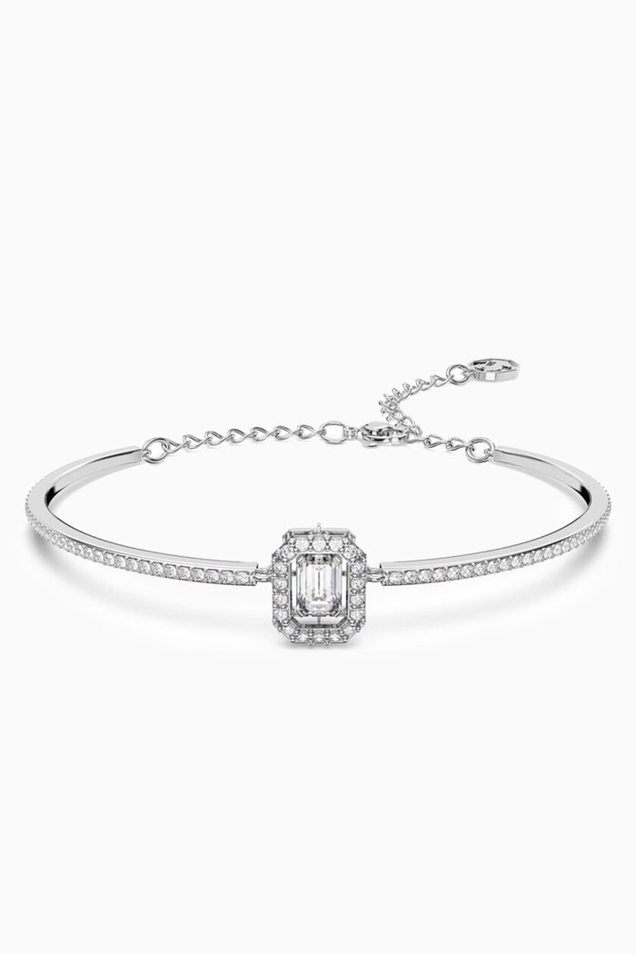 

Millenia Bangle Bracelet in Rhodium-plated Metal, Silver