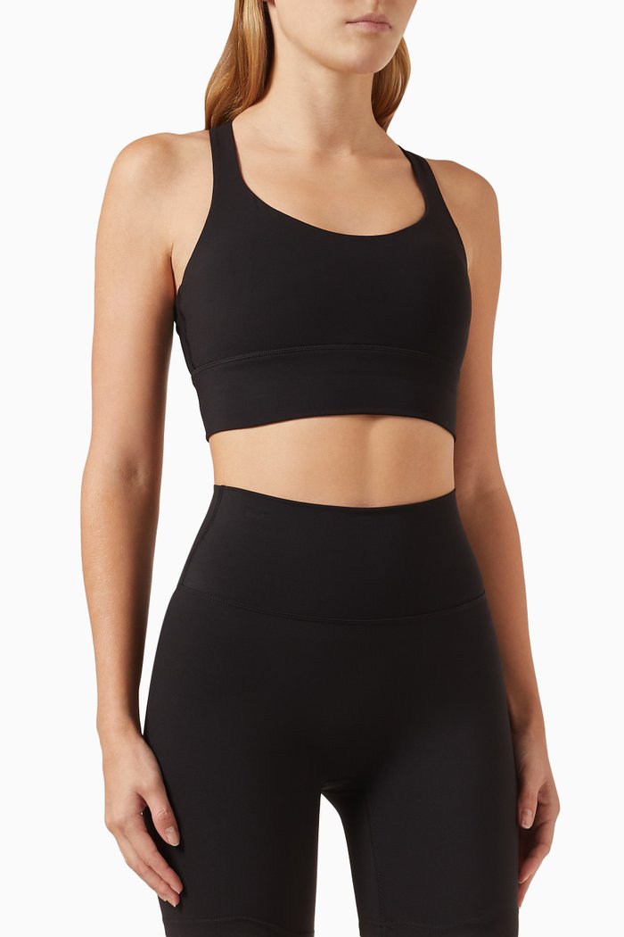 

Cross Back Bra in Stretch-nylon, Black
