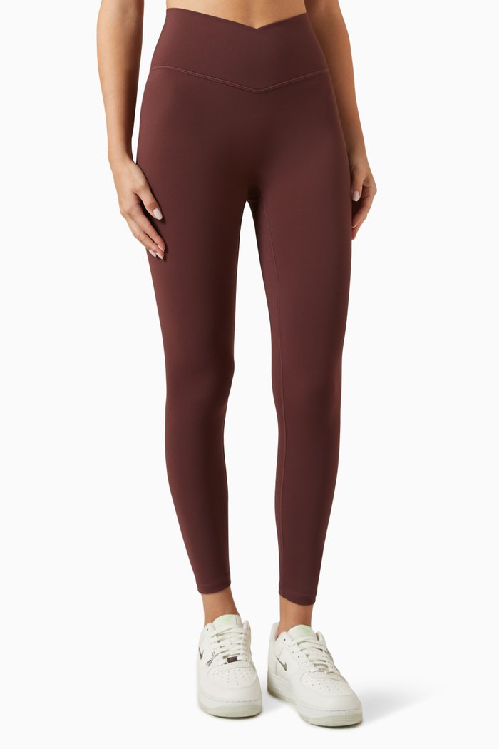 

Ultimate Wrap Over Leggings in Stretch-nylon, Burgundy