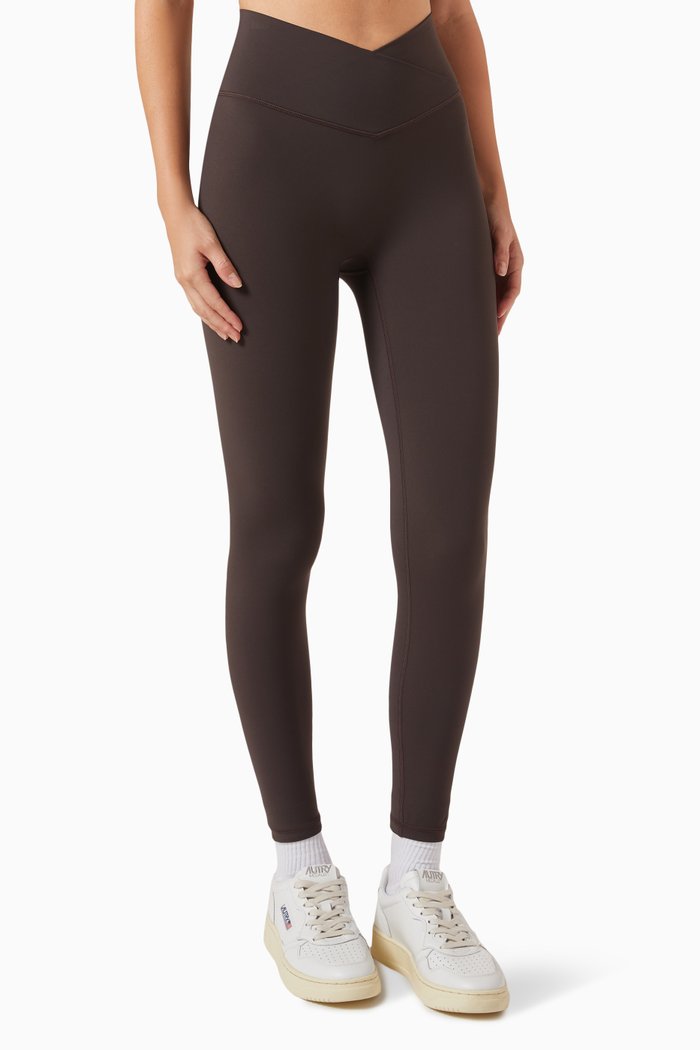 

Ultimate Wrap Over Leggings in Stretch-nylon, Brown