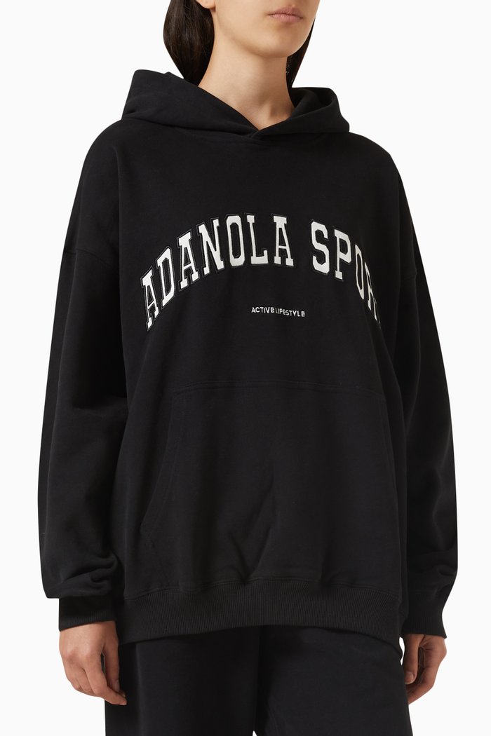 

AS Oversized Hoodie in Cotton, Black