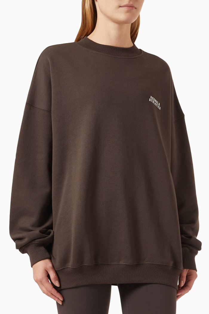 ADA Oversized Sweatshirt in Cotton, White