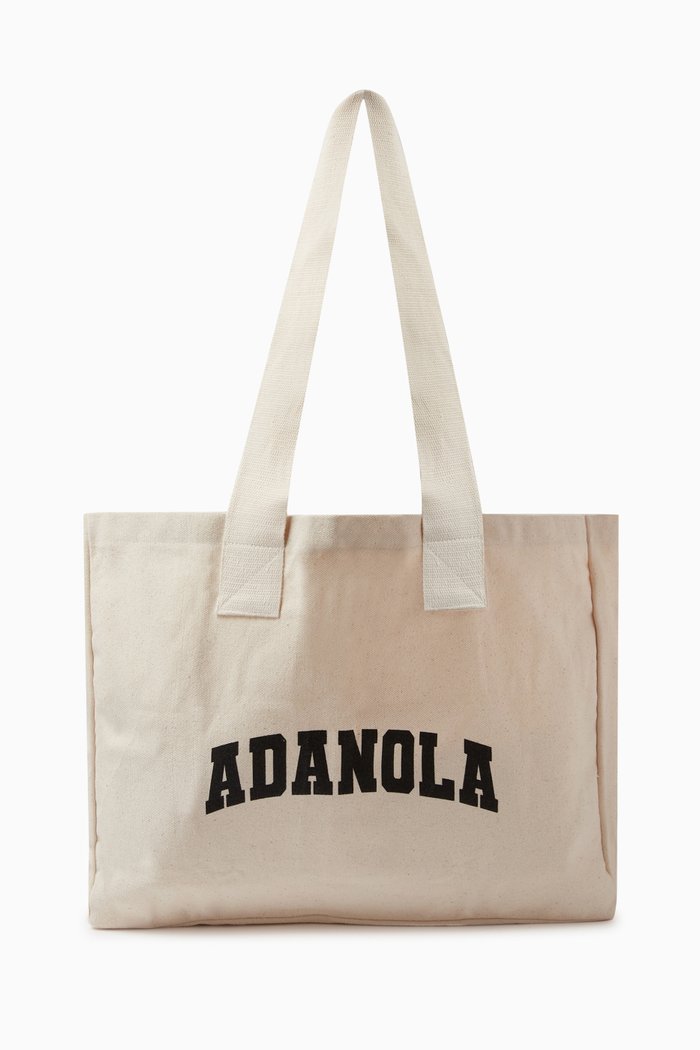 

Varsity Tote Bag in Recycled-cotton, Neutral