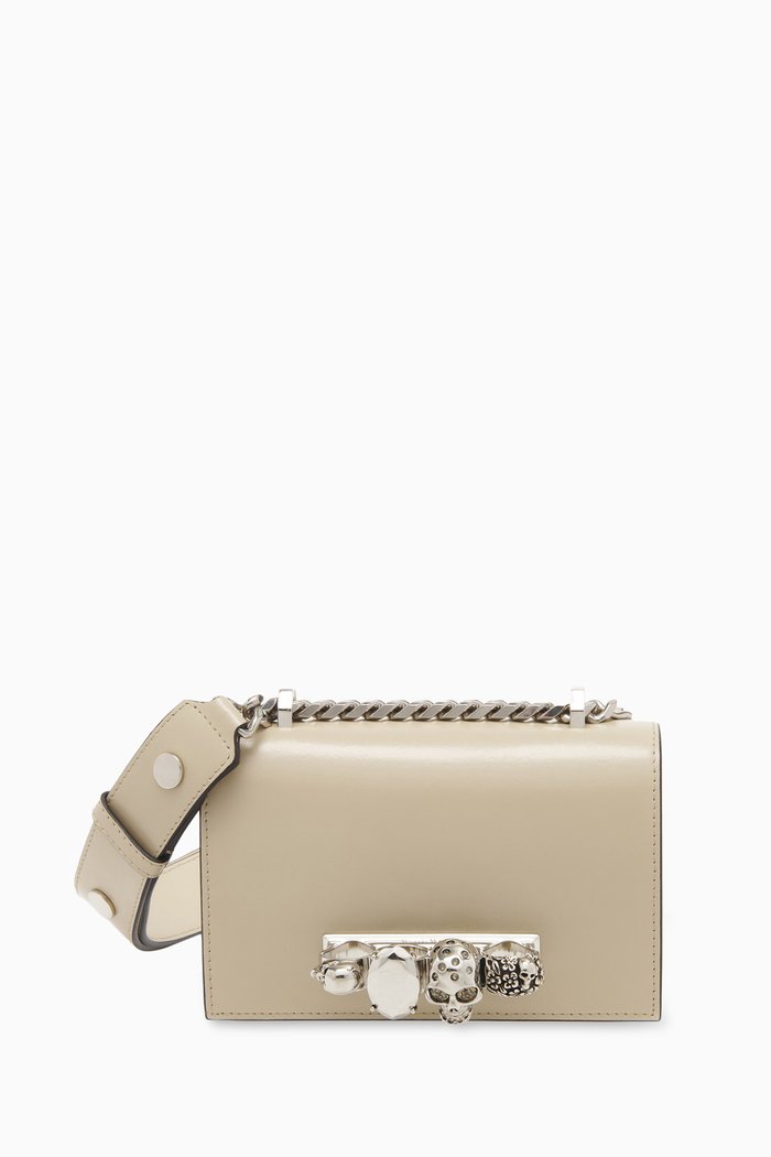 

Mini The Bike Jewelled Satchel in Leather, Brown