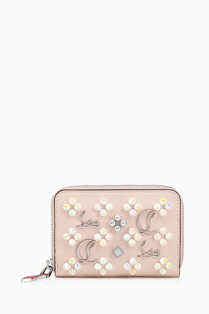 

Panettone Coin Purse in Calfskin Leather, Neutral