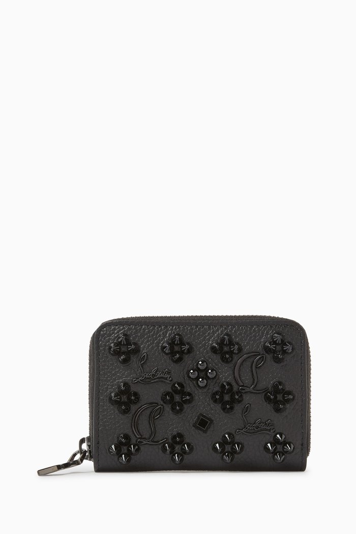

Panettone Coin Purse in Leather, Black
