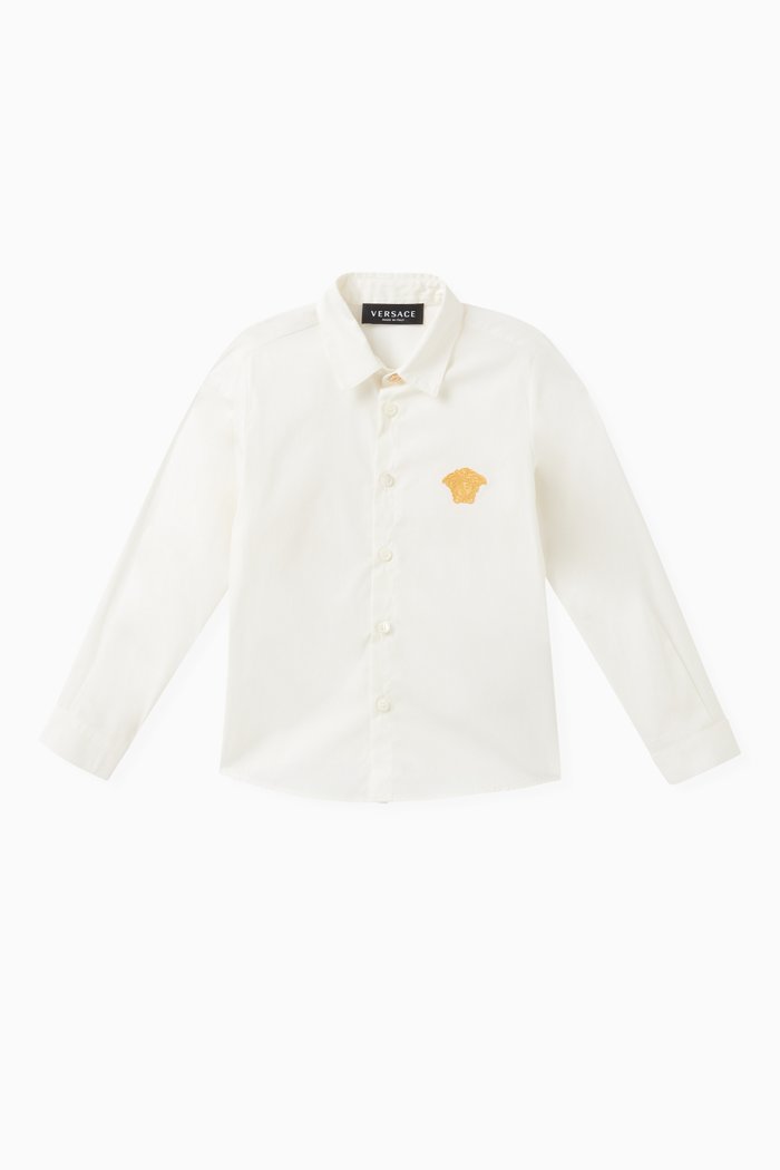 

Medusa Shirt in Cotton Poplin, White