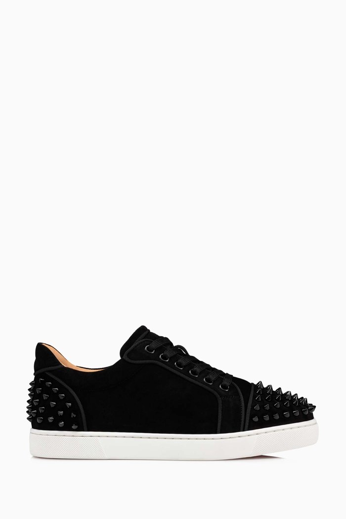 Vieira 2 Sneakers in Veau Velours, Black