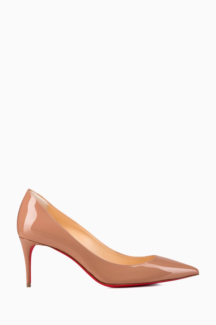 

Kate 70 Pumps in Patent Leather, Neutral
