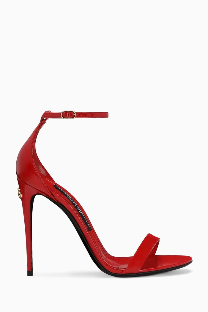 Keira 105 Sandals in Patent Leather, Red
