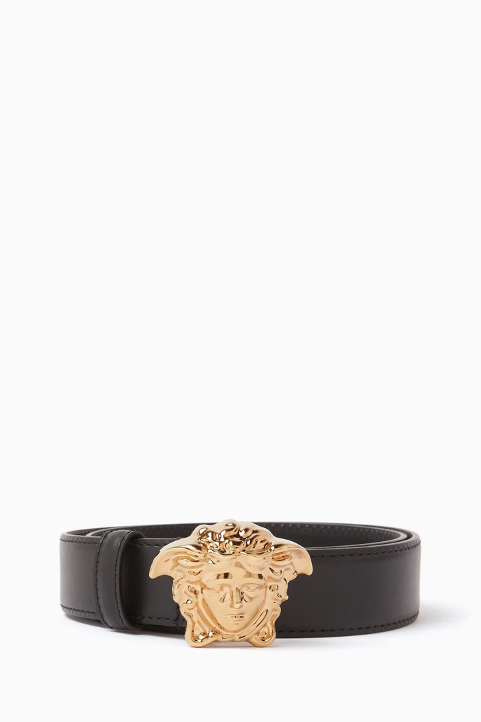 

La Medusa Belt in Leather, Black