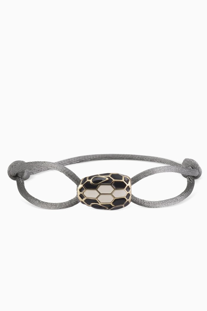 

Serpenti Forever Bracelet in Cotton, Grey