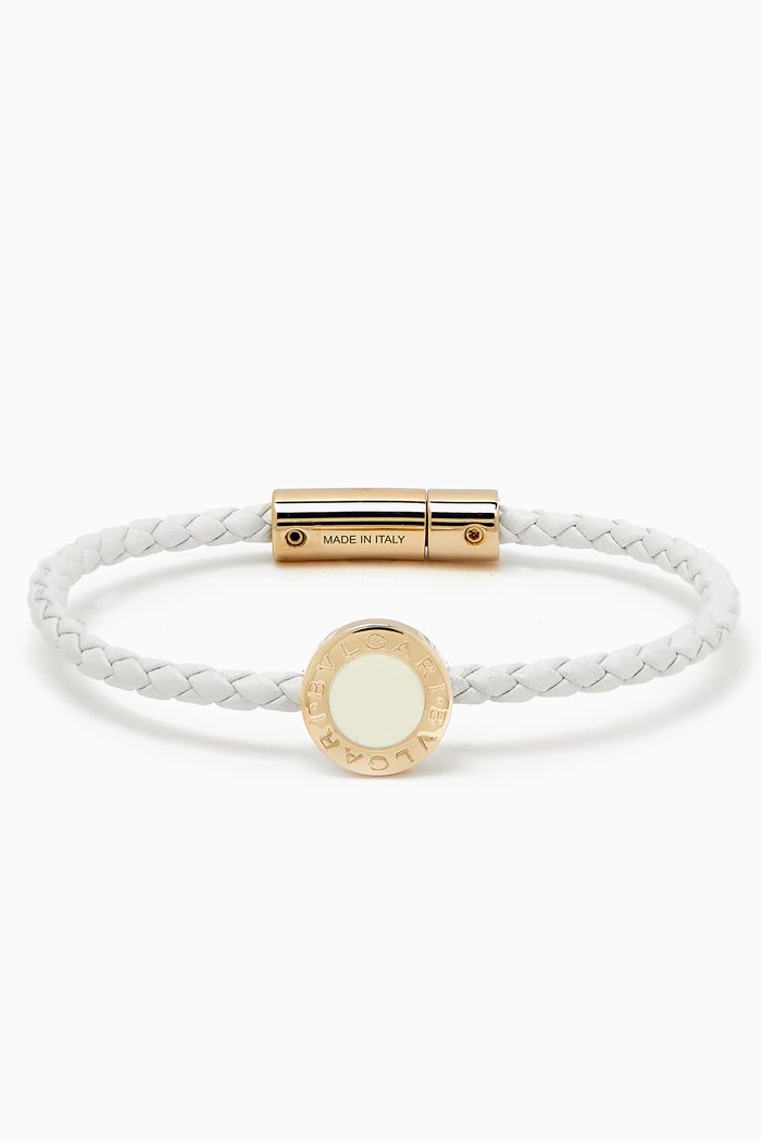 

BVLGARI BVLGARI Bracelet in Leather, White