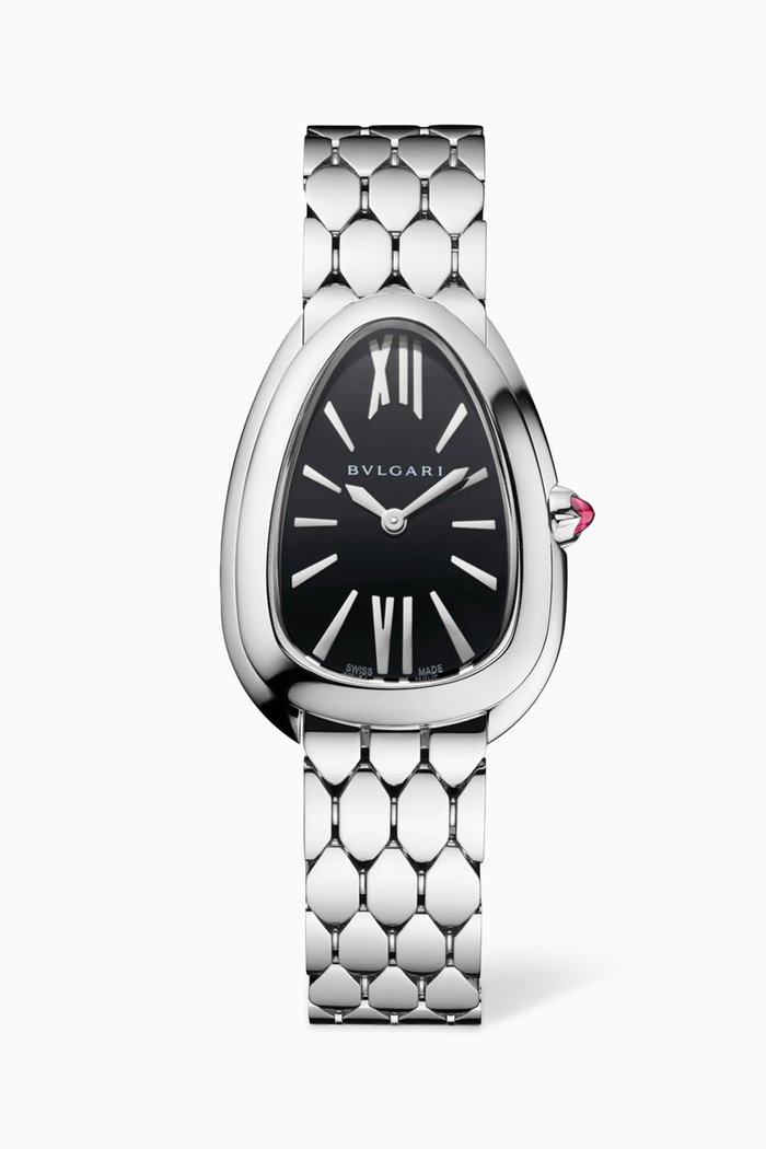

Serpenti Seduttori Stainless Steel Watch, 33mm, Silver