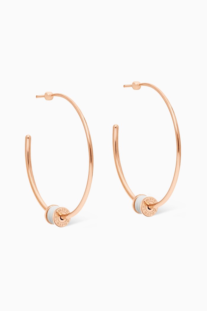 

B.Zero 1 Large Hoop Earrings in 18kt Rose Gold