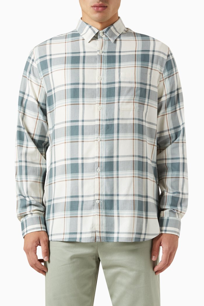 

Manchester Plaid Shirt in Cotton, Multicolour