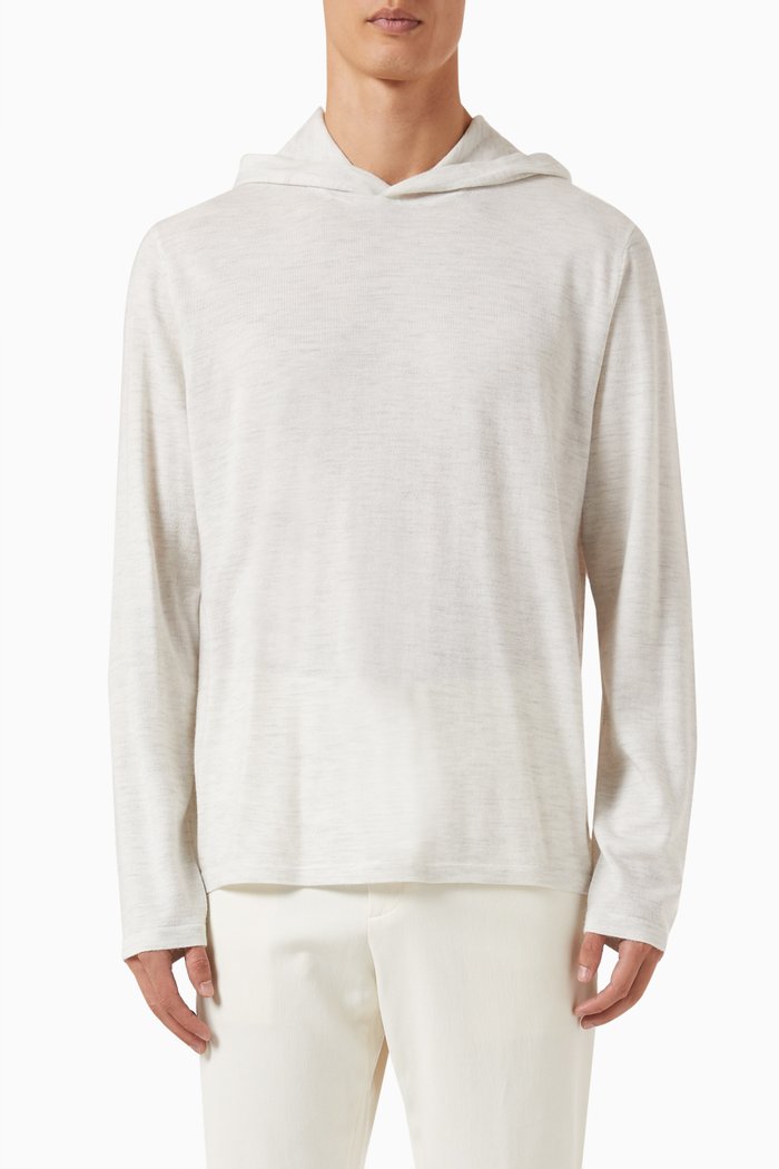Featherweight Hoodie in Wool & Cashmere, White