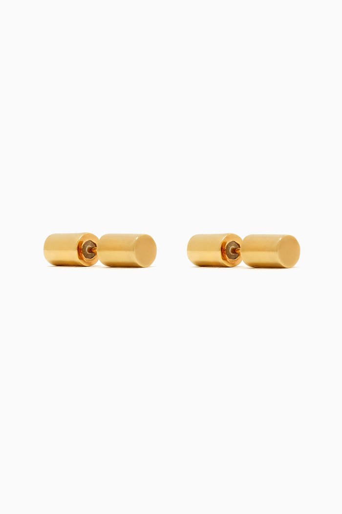 

Cosmo Double-sided Earrings in 23kt Gold-plated Sterling Silver, Yellow