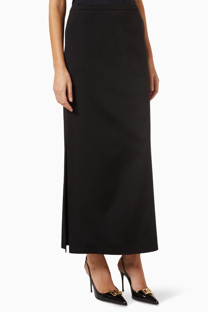 

Maxi Skirt in Cady, Black