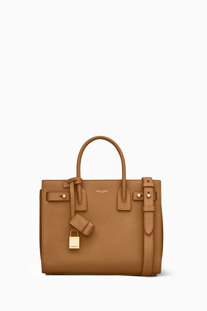 

Sac de Jour Nano Bag in Grained Leather, Brown